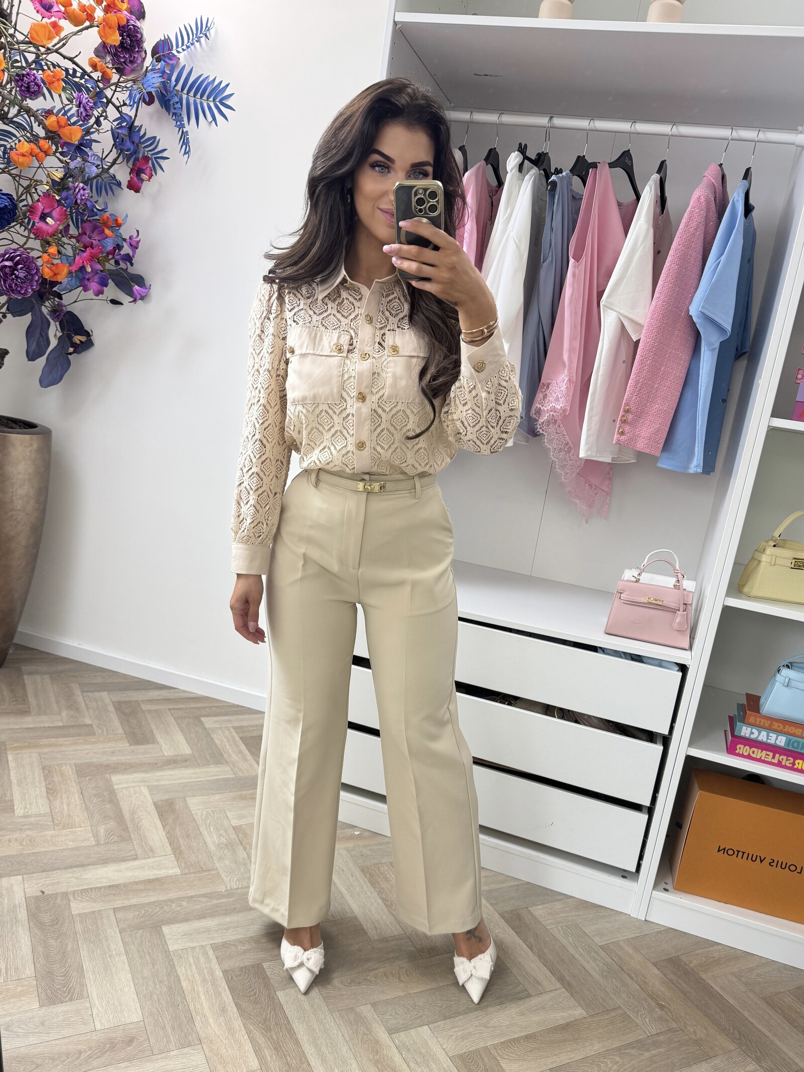 Blouse Leyla Lace VMC2498 Beige