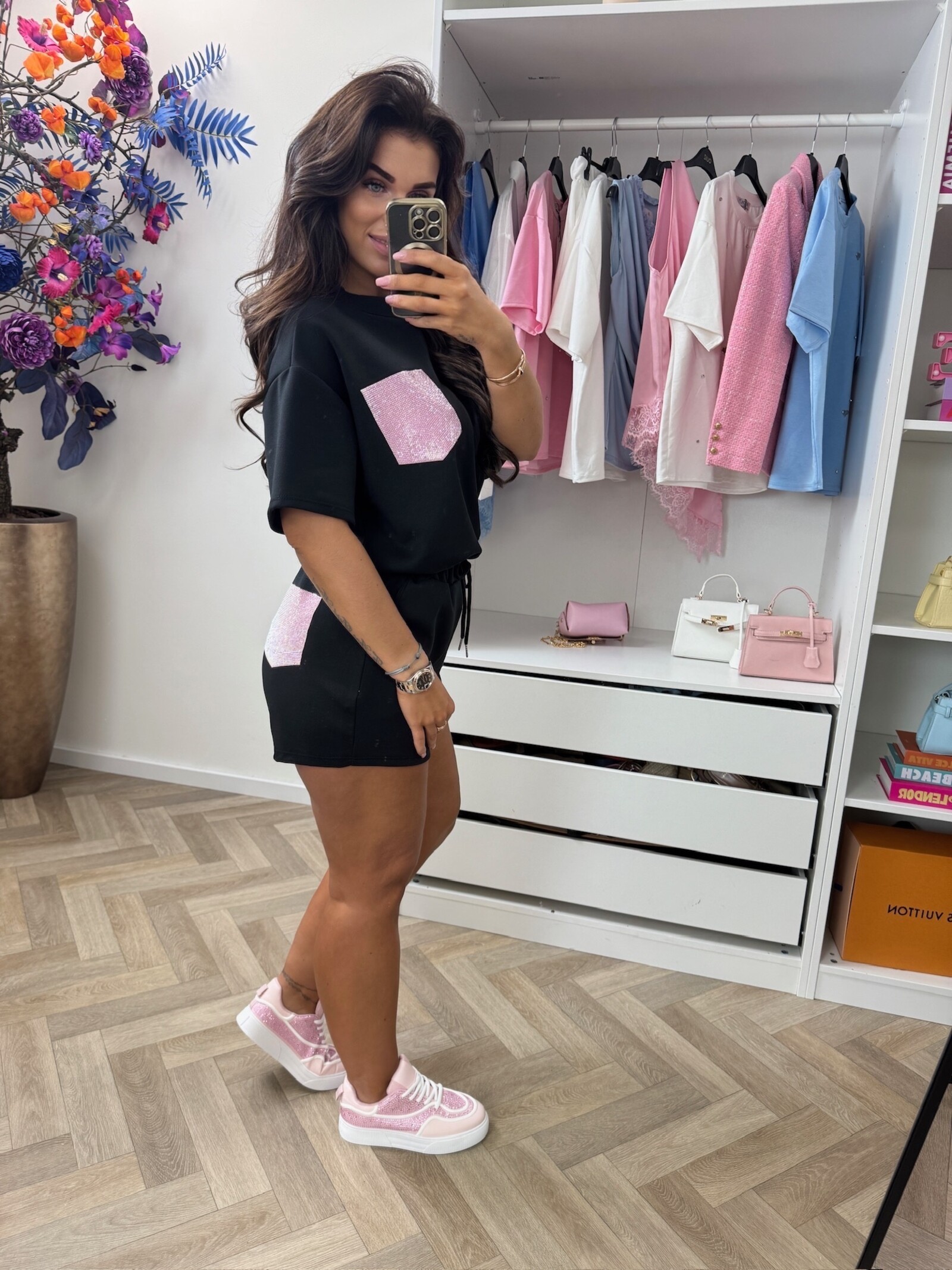 2 Delige set Bonnie Diamonds Black