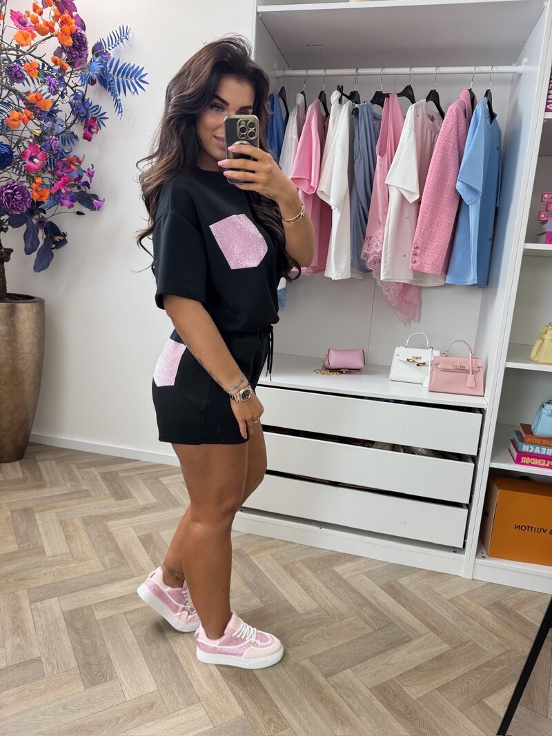 2 Delige set Bonnie Diamonds Black