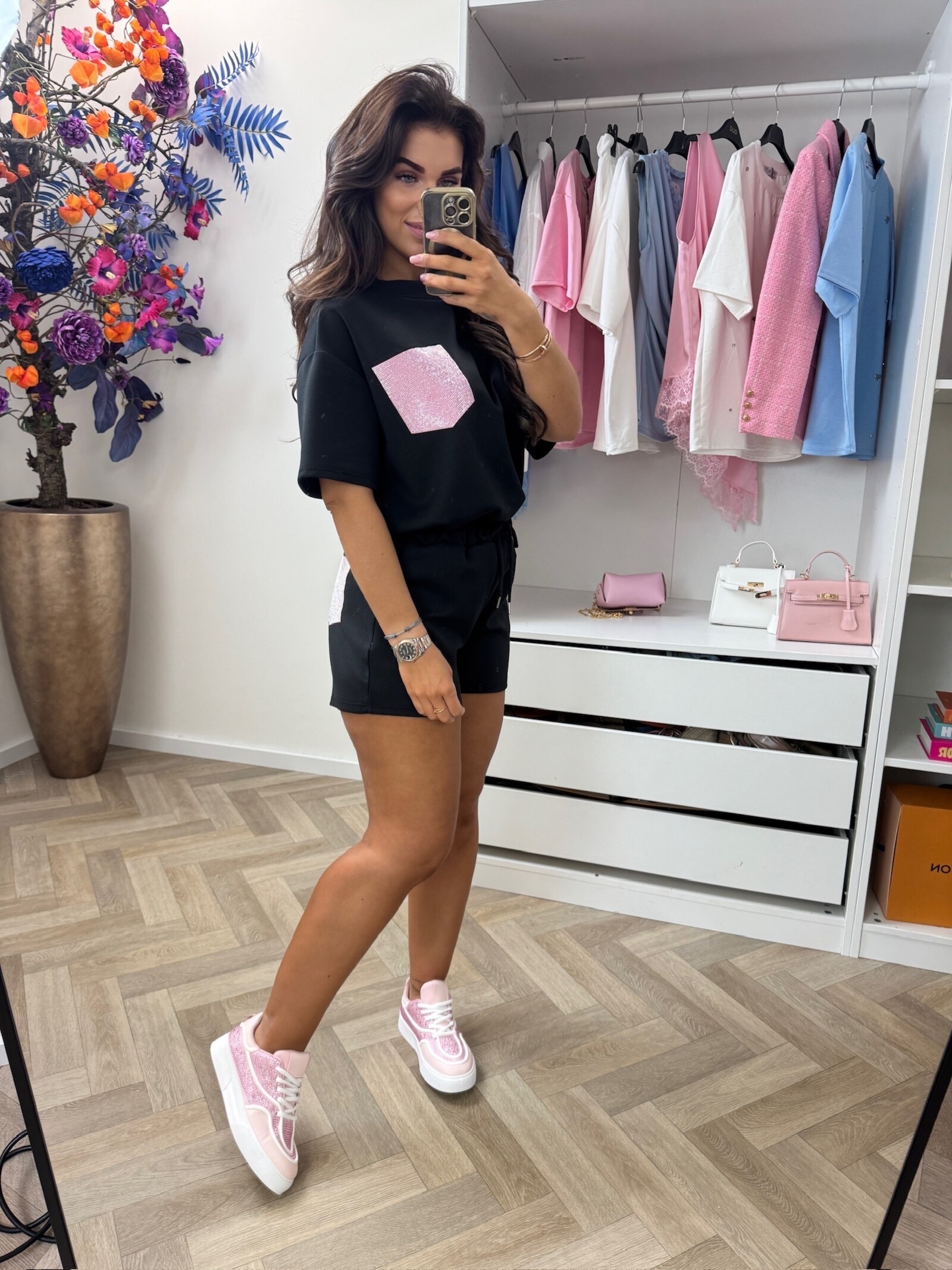 2 Delige set Bonnie Diamonds Black