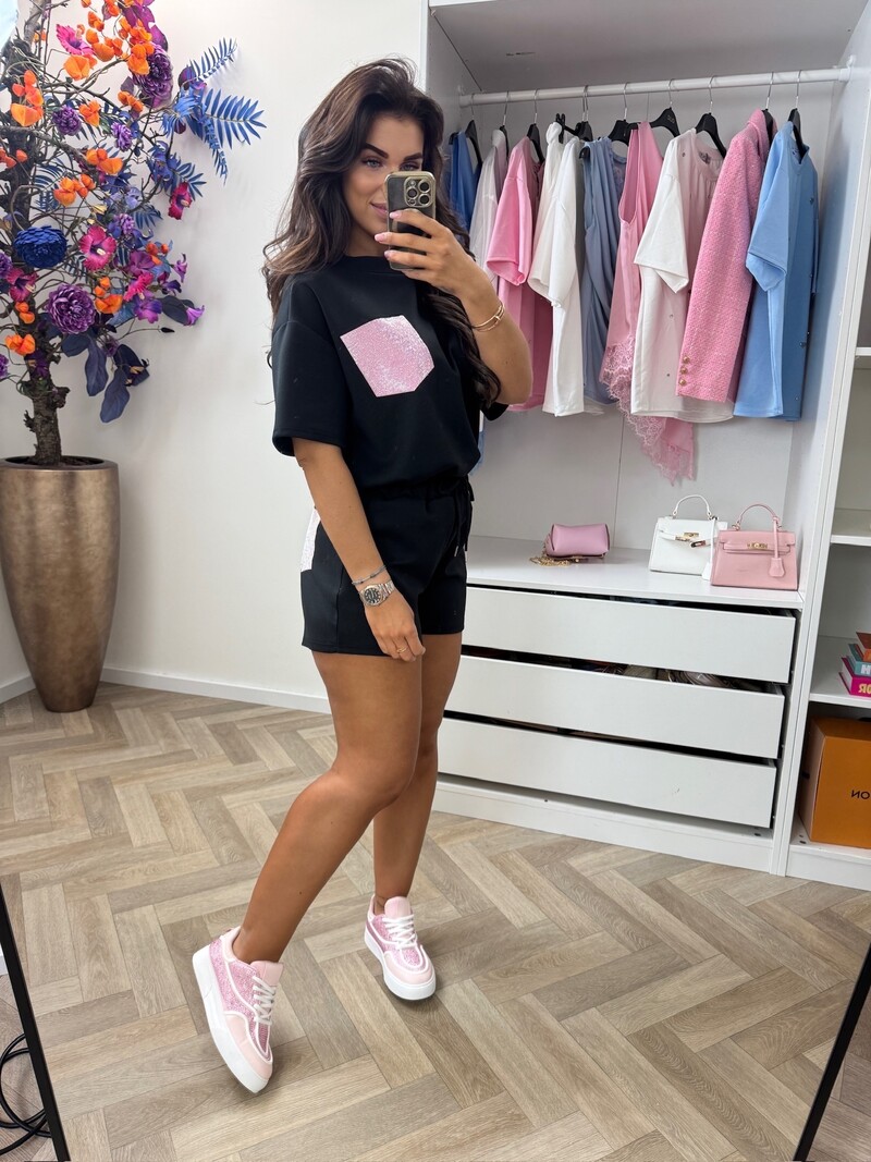 2 Delige set Bonnie Diamonds Black