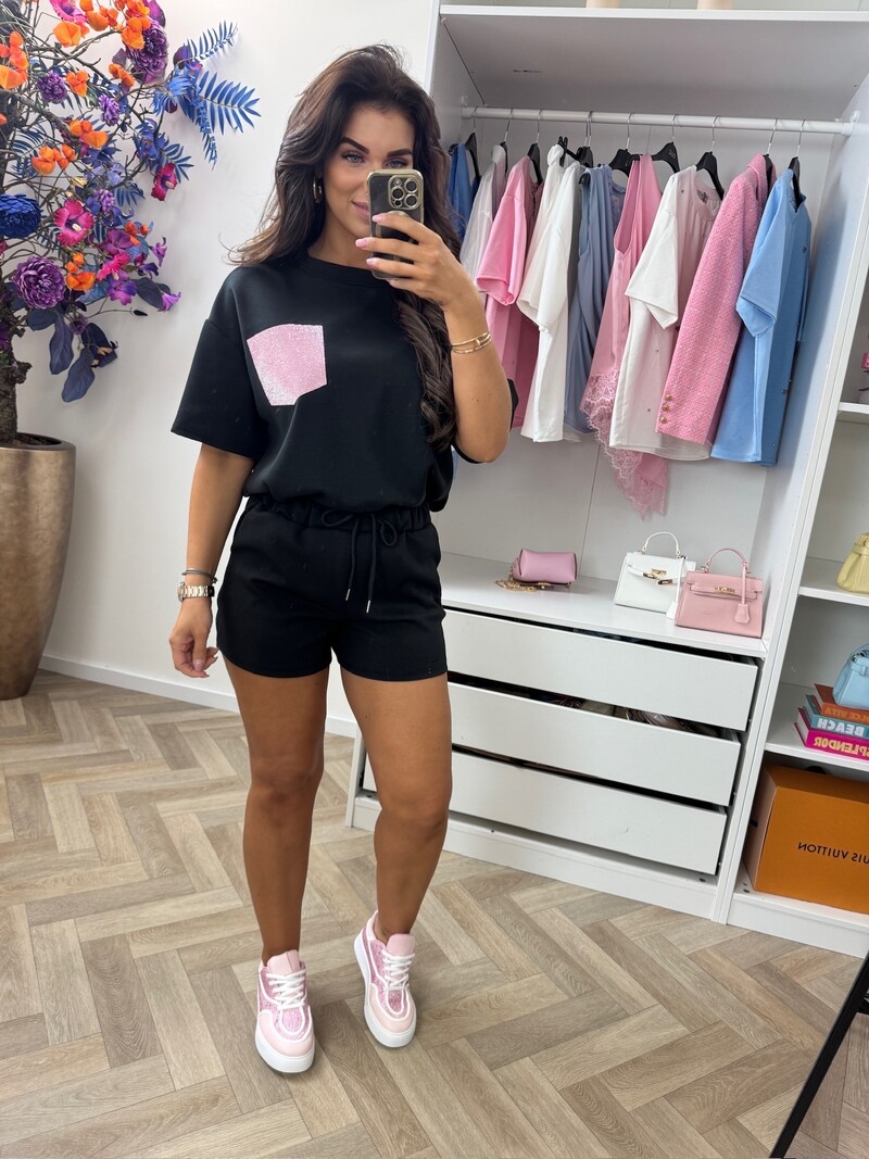 2 Delige set Bonnie Diamonds Black