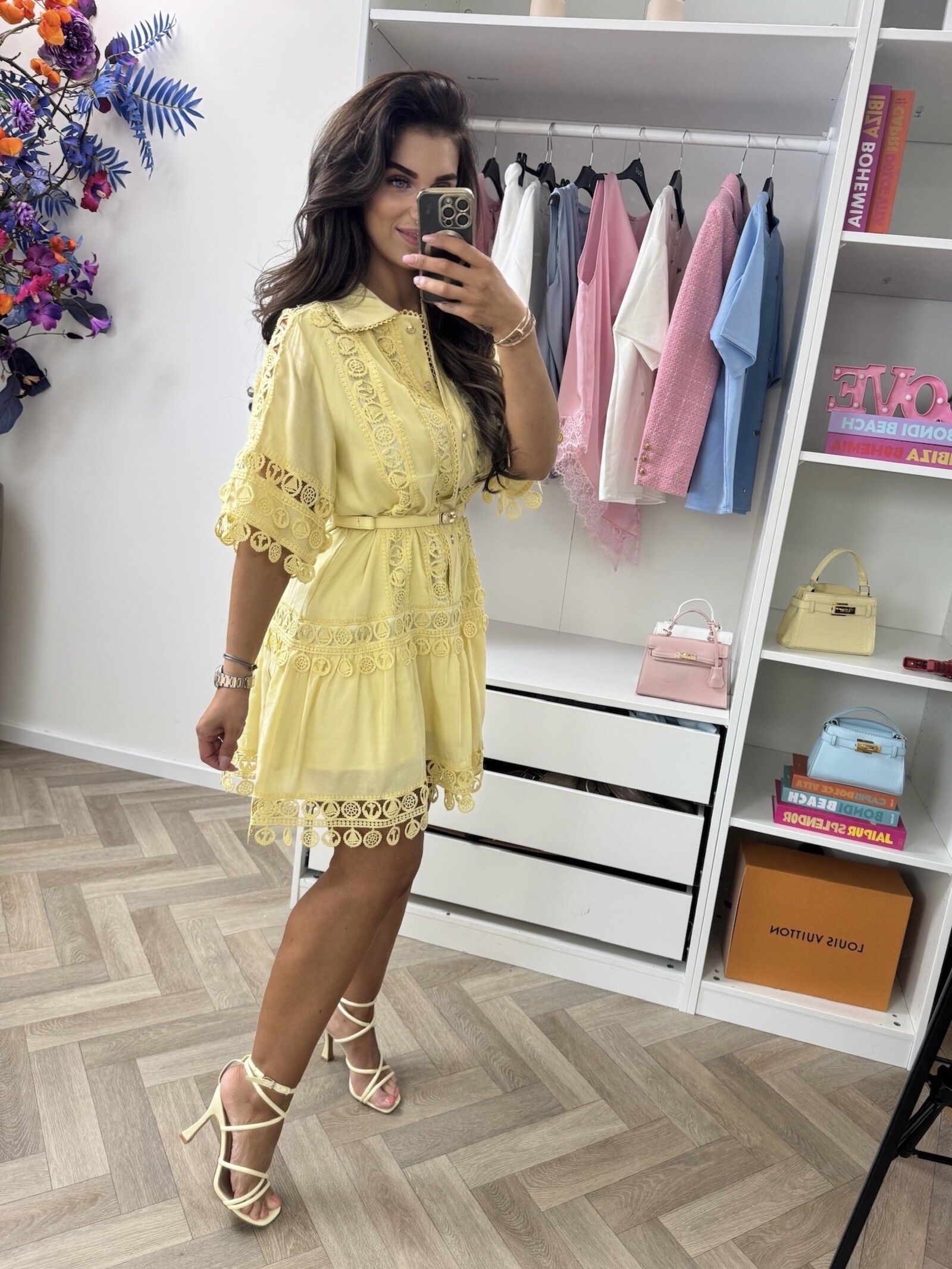 Dress Xena IR1222-6 Yellow