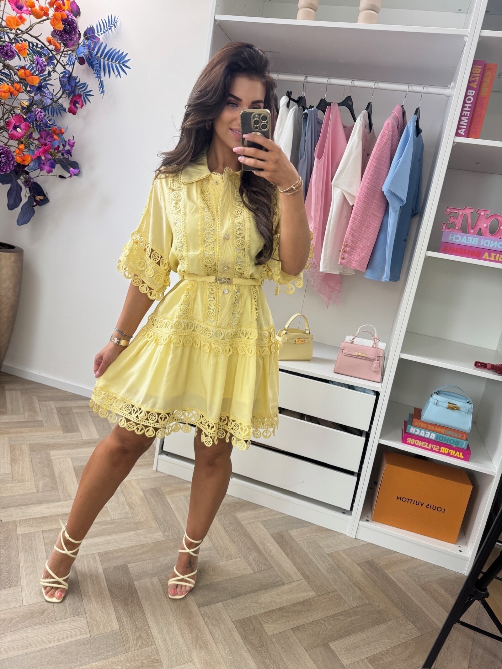 Dress Xena IR1222-6 Yellow