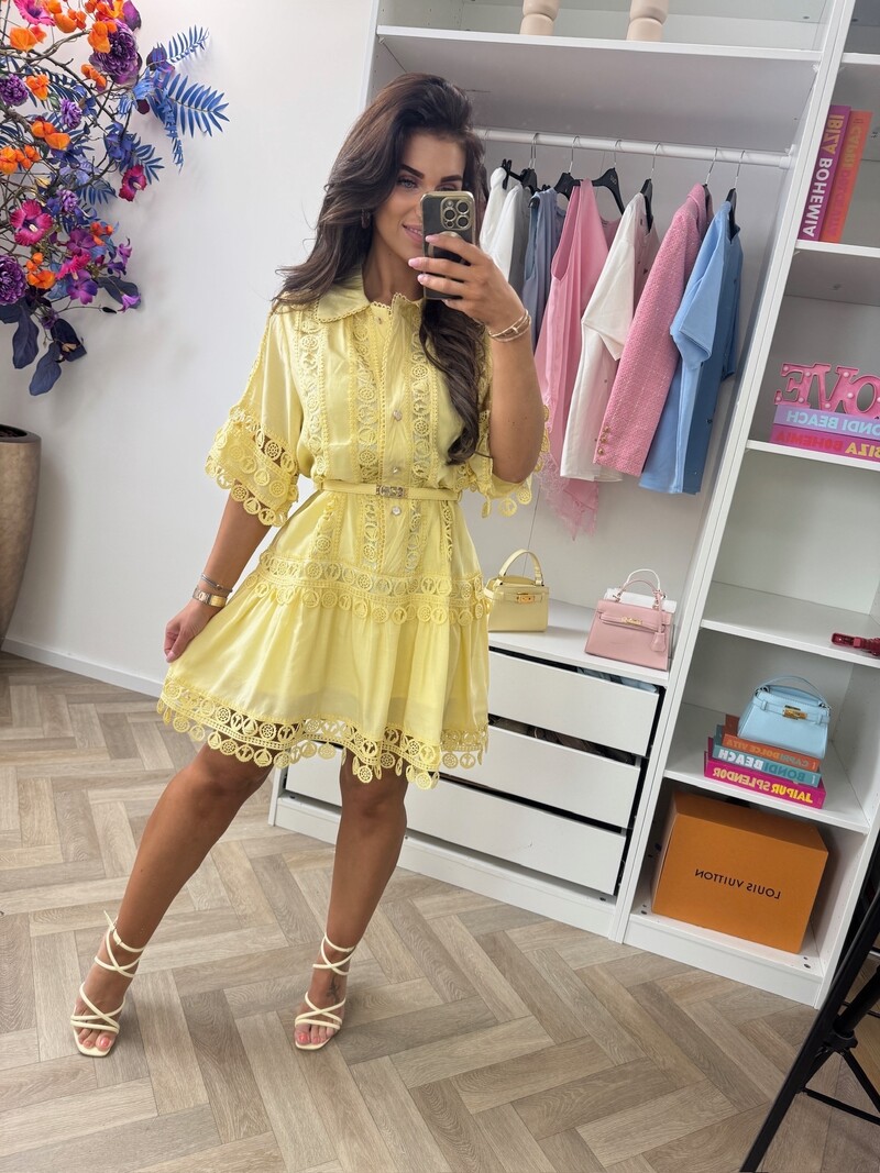Dress Xena IR1222-6 Yellow