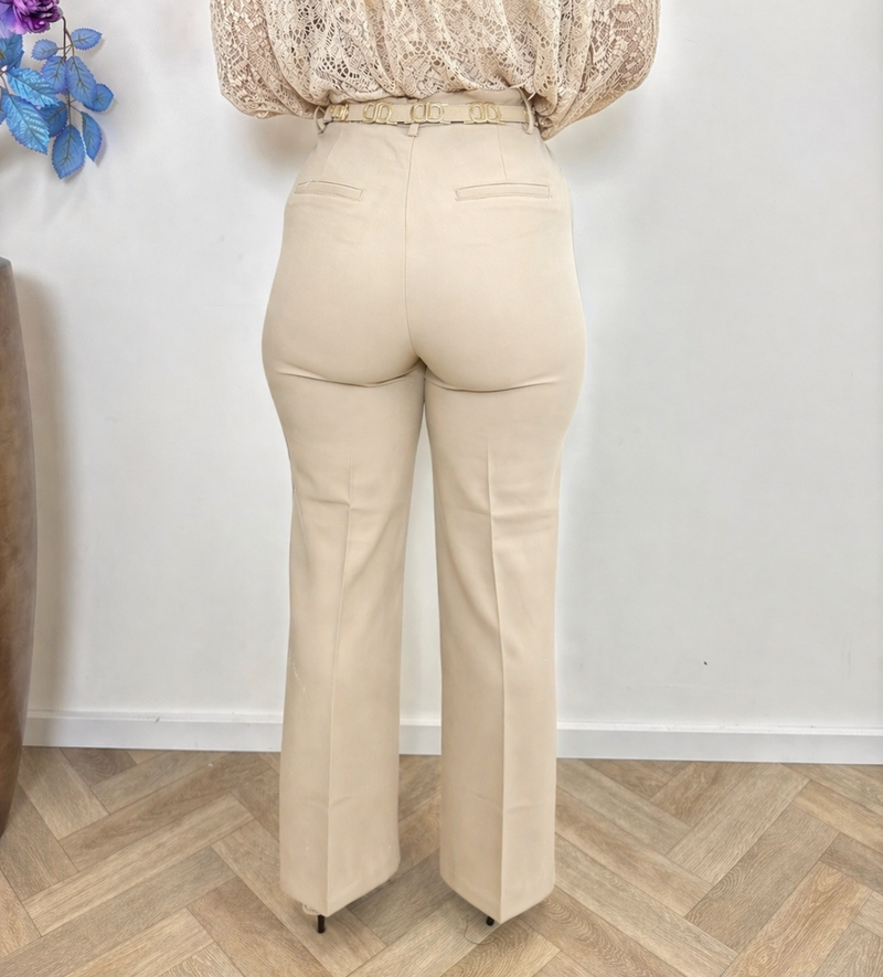 Perfect pants Straight Rosie 8003XL Beige
