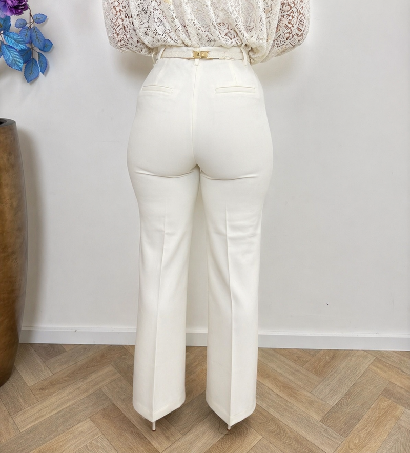 Perfect pants Straight Rosie 8003XL  Ecru