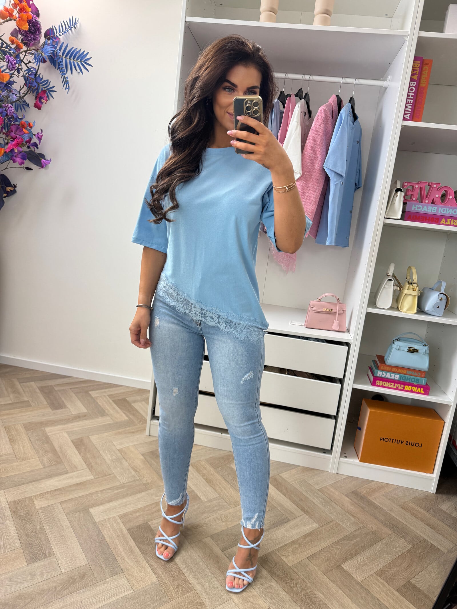 T-Shirt Lace Isa Blue