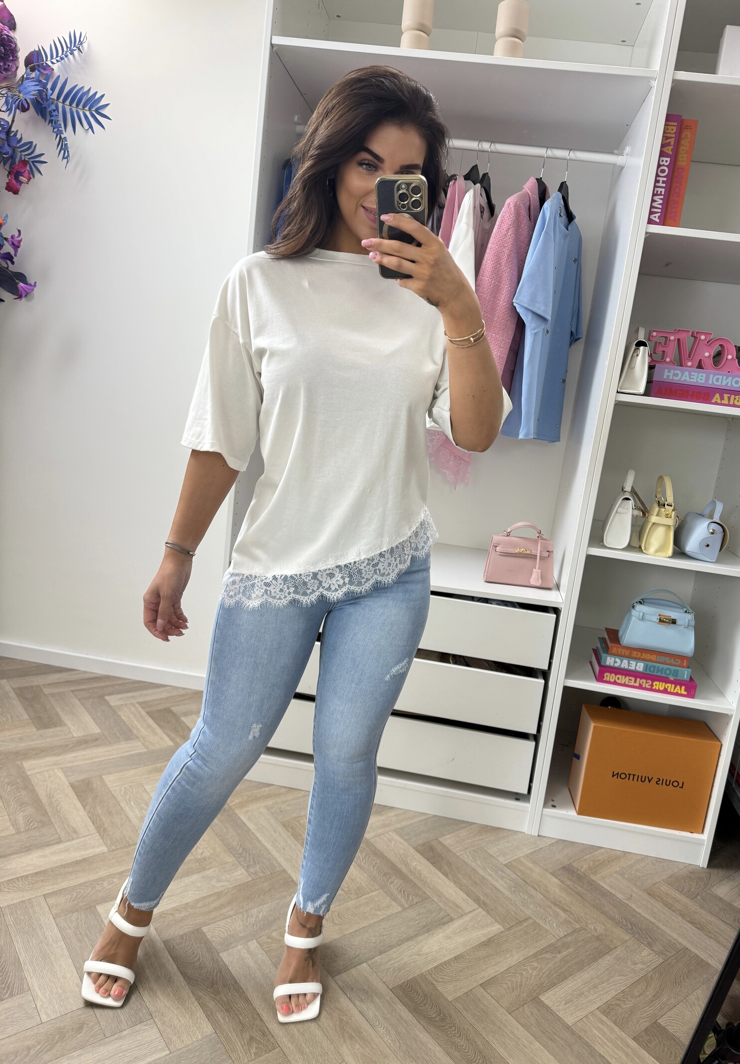 T-Shirt Lace Isa White