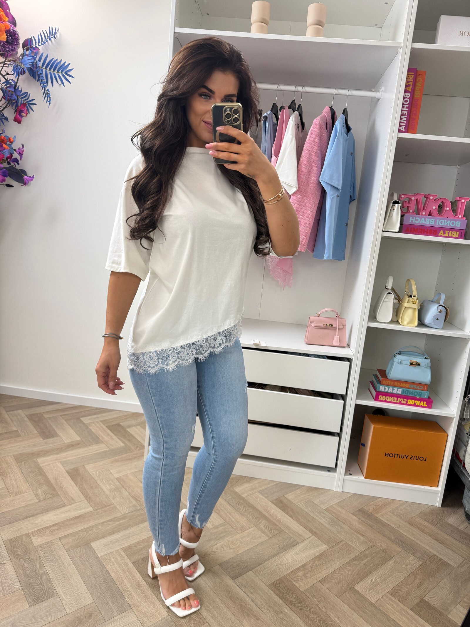 T-Shirt Lace Isa White