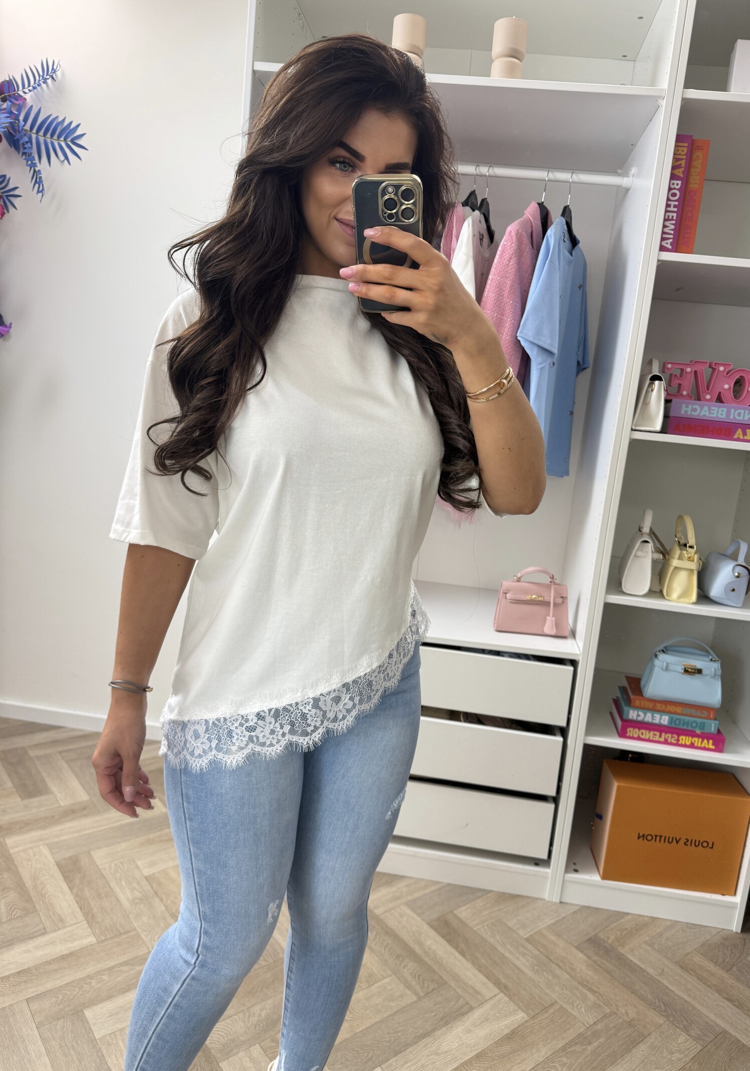 T-Shirt Lace Isa White