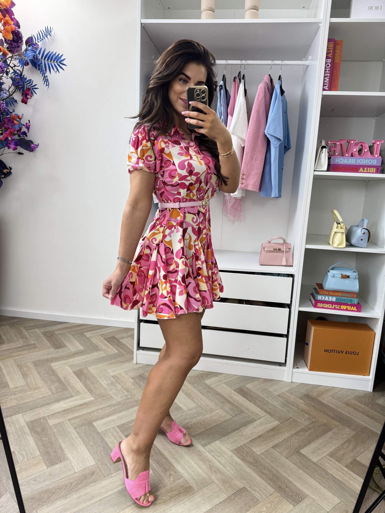 Dress  Macy print Pink CY3423C