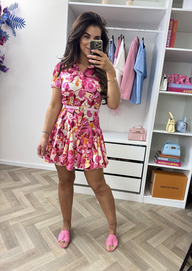 Dress  Macy print Pink CY3423C