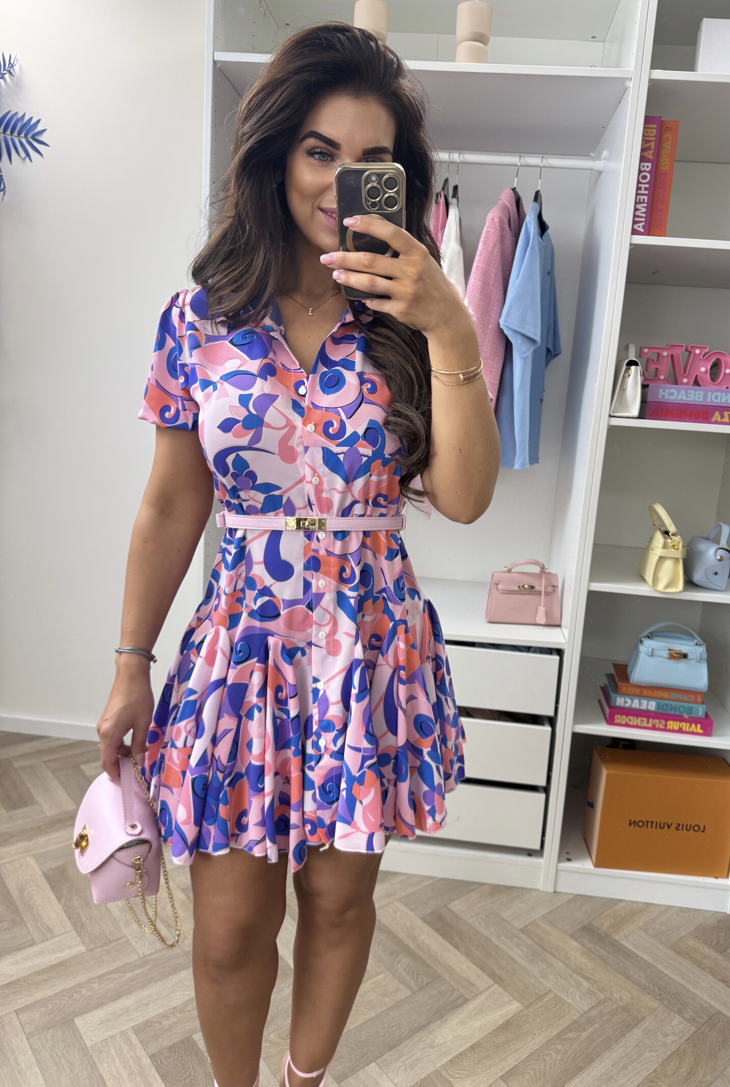 Dress  Macy print Purple CY3423B