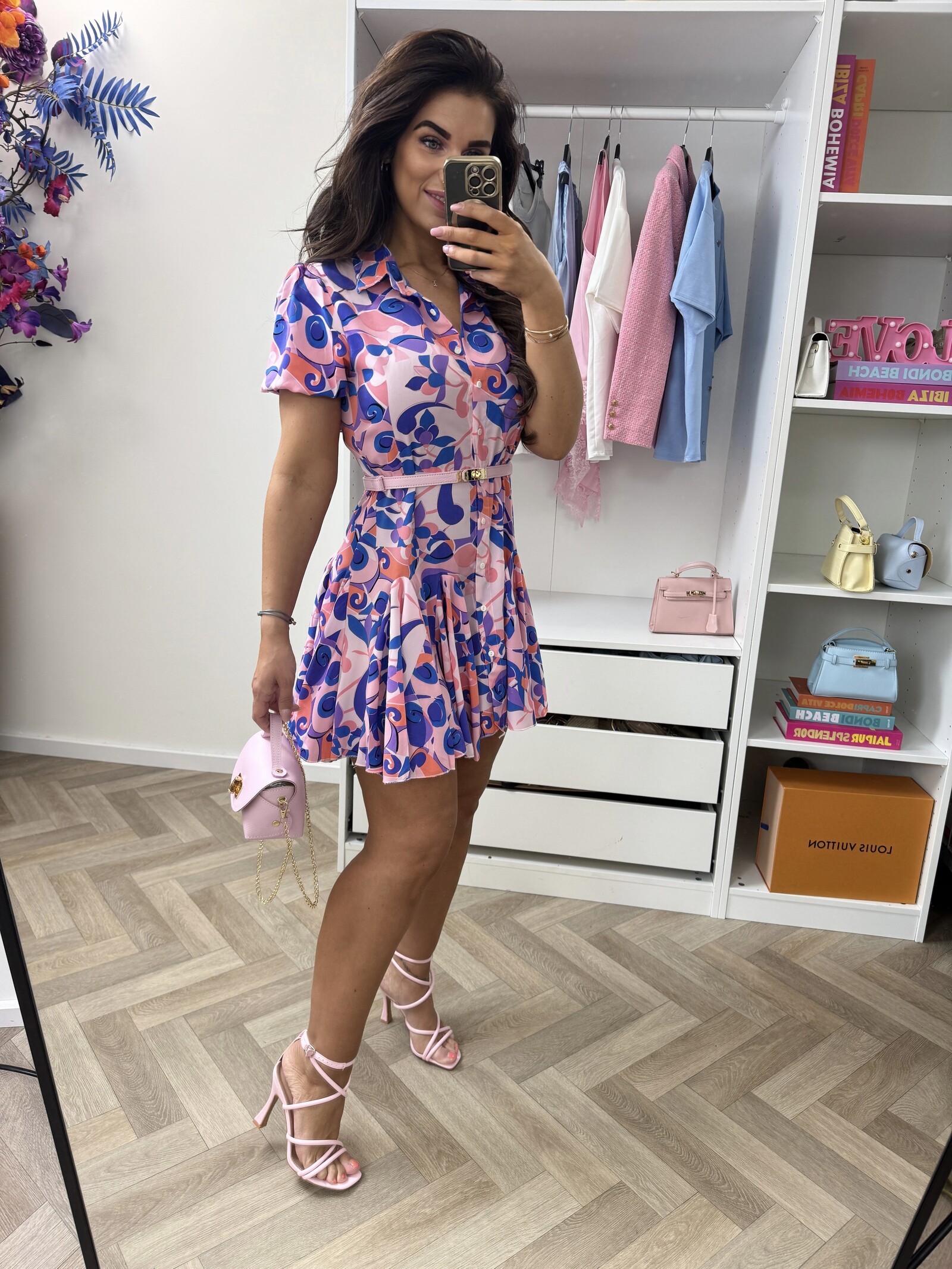 Dress  Macy print Purple CY3423B