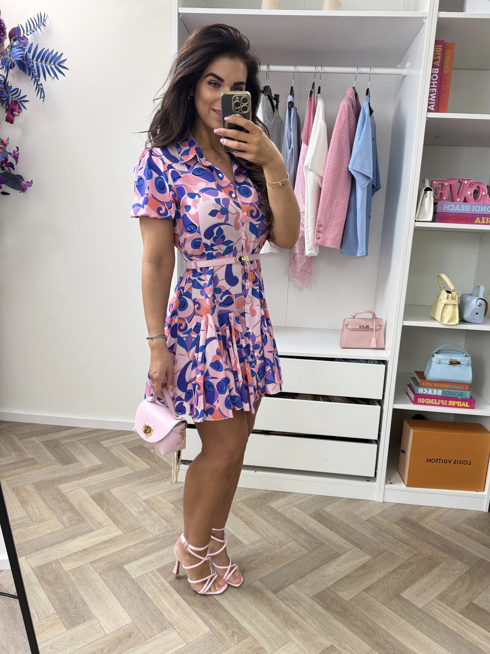 Dress  Macy print Purple CY3423B