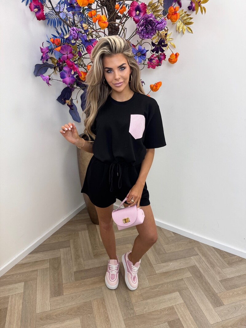 2 Delige Set Diamonds Macy Black