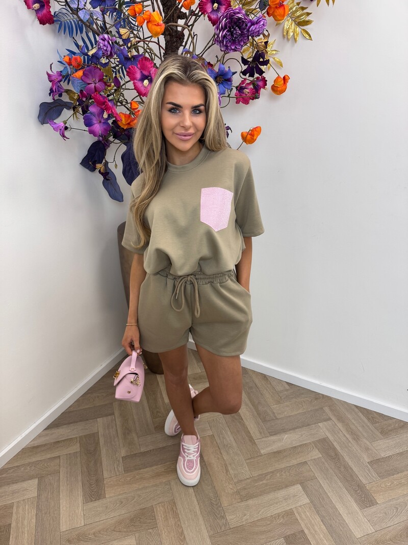 2 Delige Set Diamonds Macy Taupe