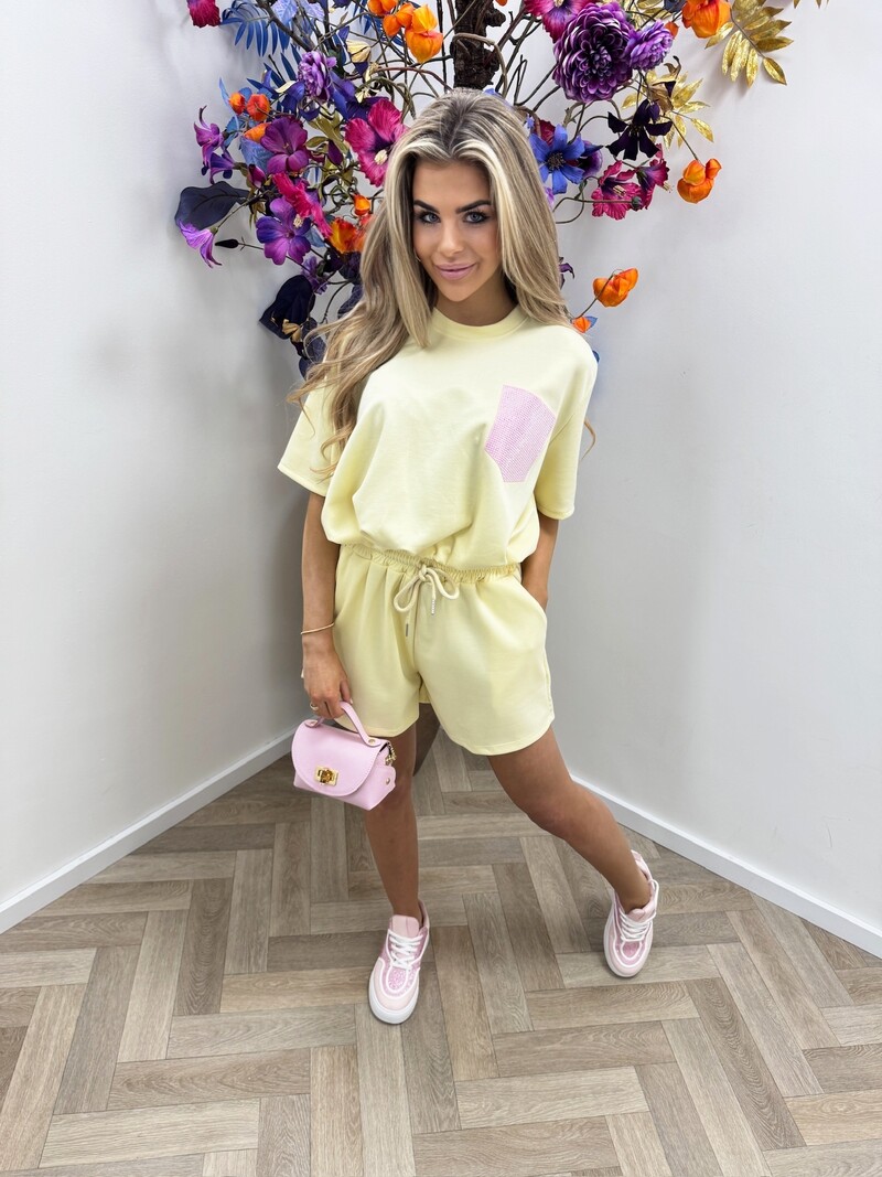 2 Delige Set Diamonds Macy Yellow