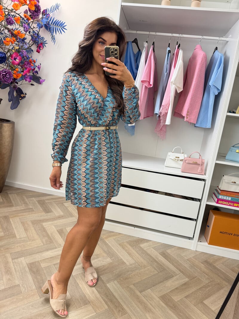 Dress  Mission Print CY4161A Blue