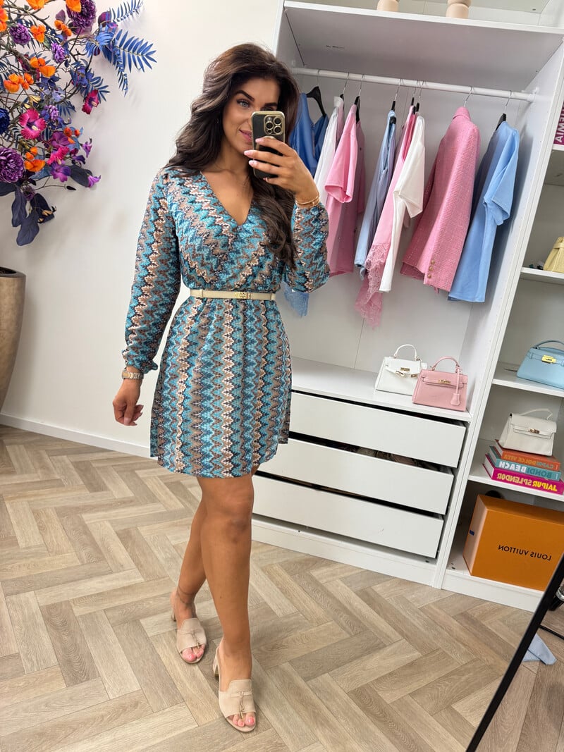 Dress  Mission Print CY4161A Blue