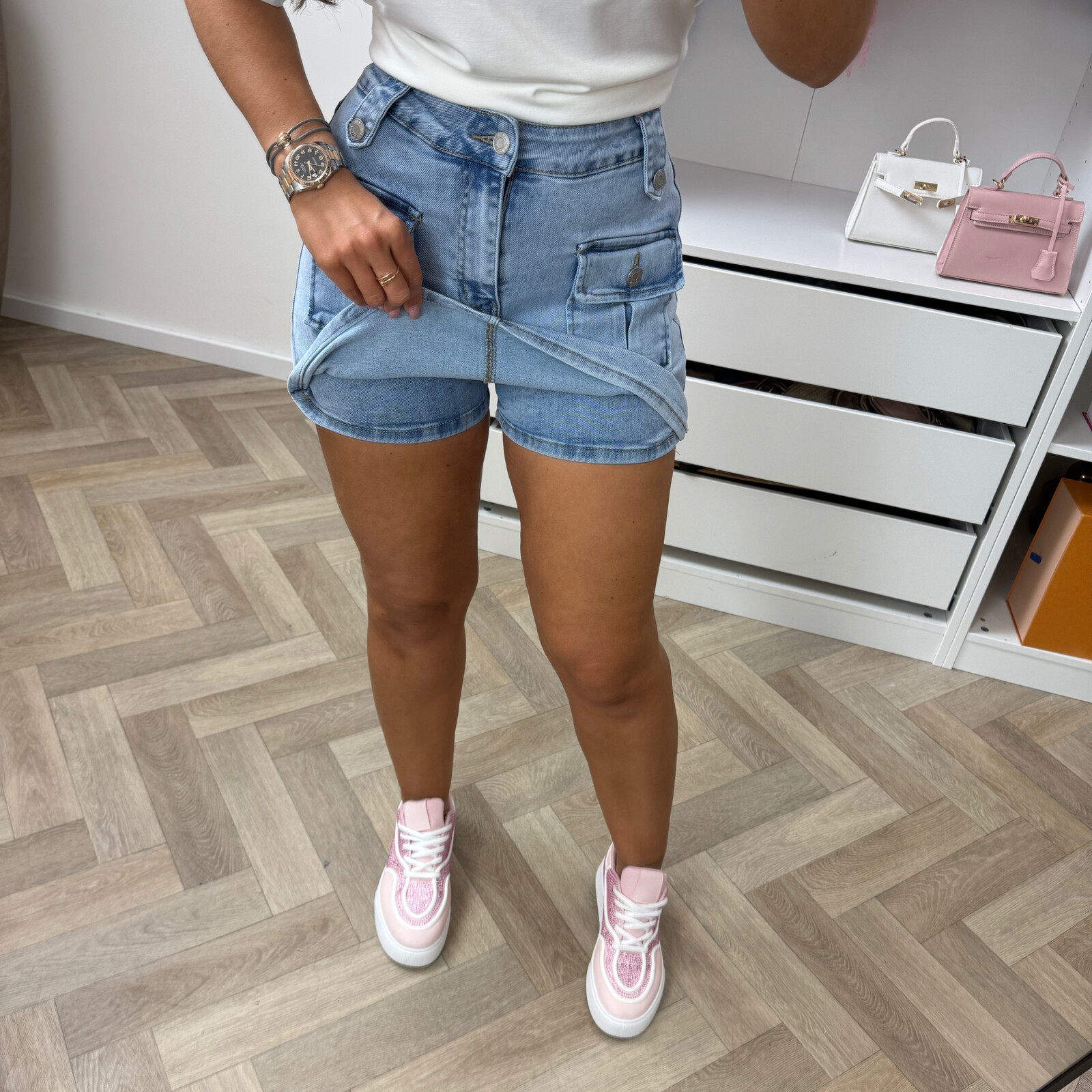 Skort G Smack Pocket Denim Blue N039
