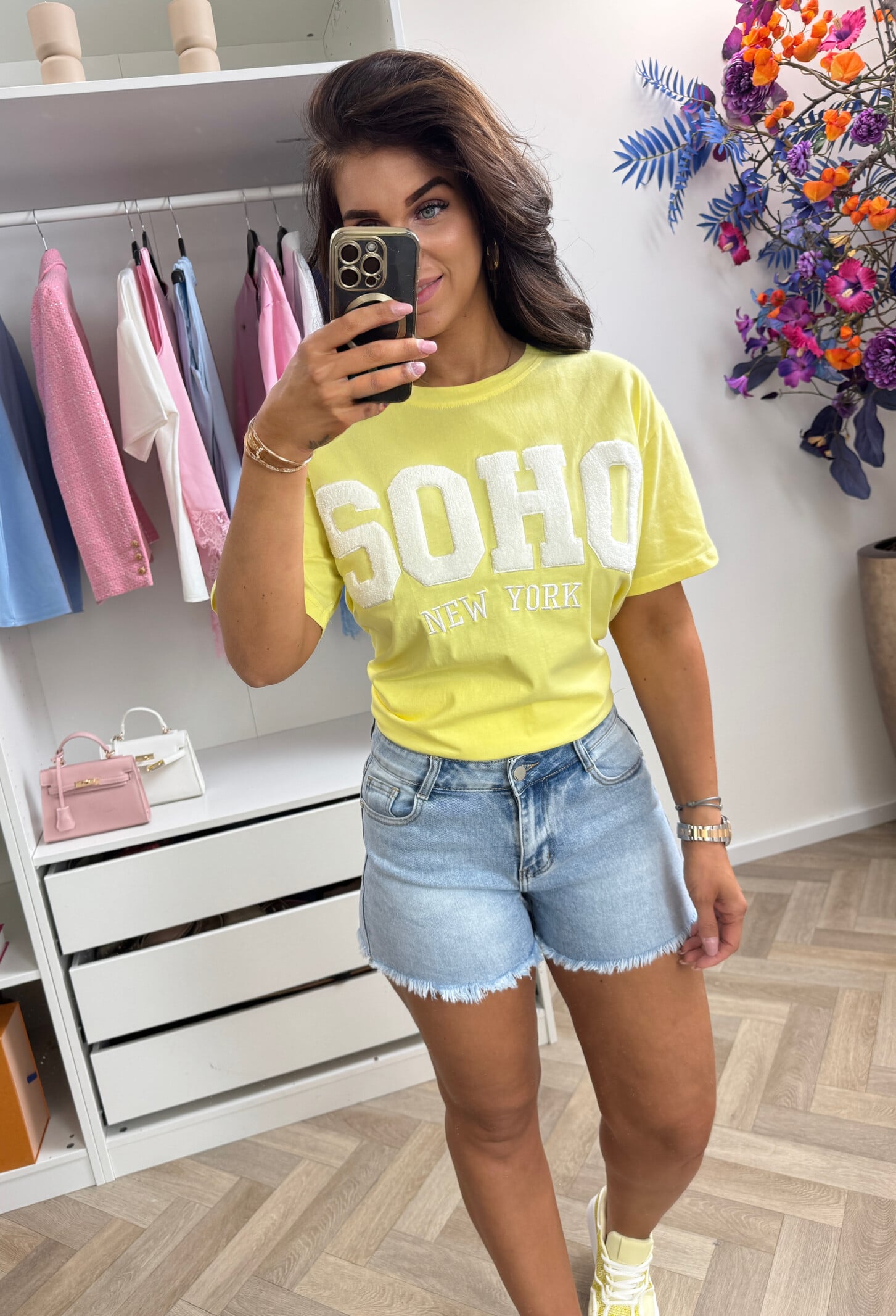 T-Shirt Soho CY5400B Yellow white