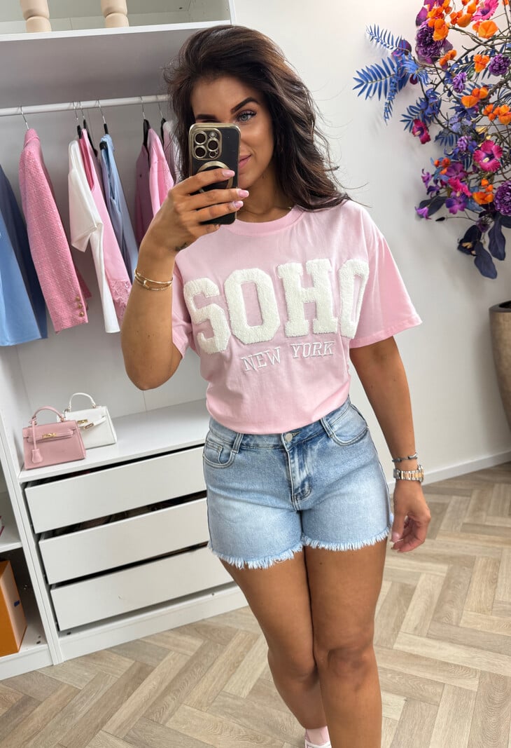 T-Shirt Soho CY5400B Roze White