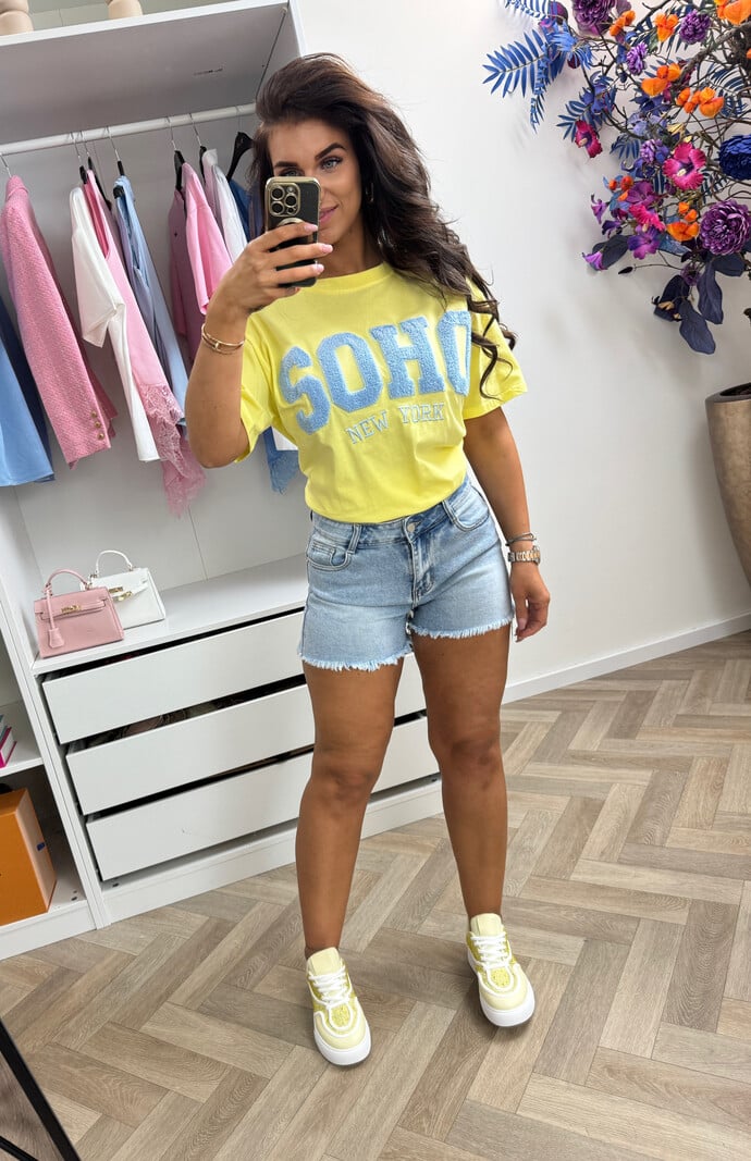 T-Shirt Soho CY5400B Yellow Blue
