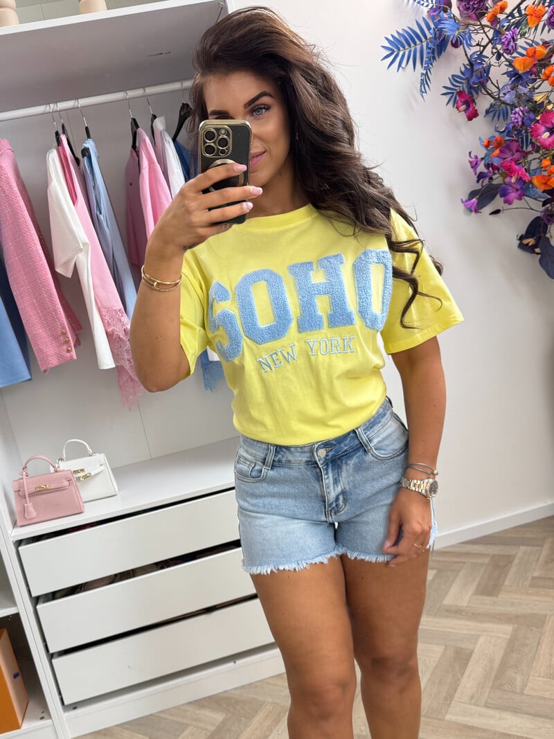 T-Shirt Soho CY5400B Yellow Blue