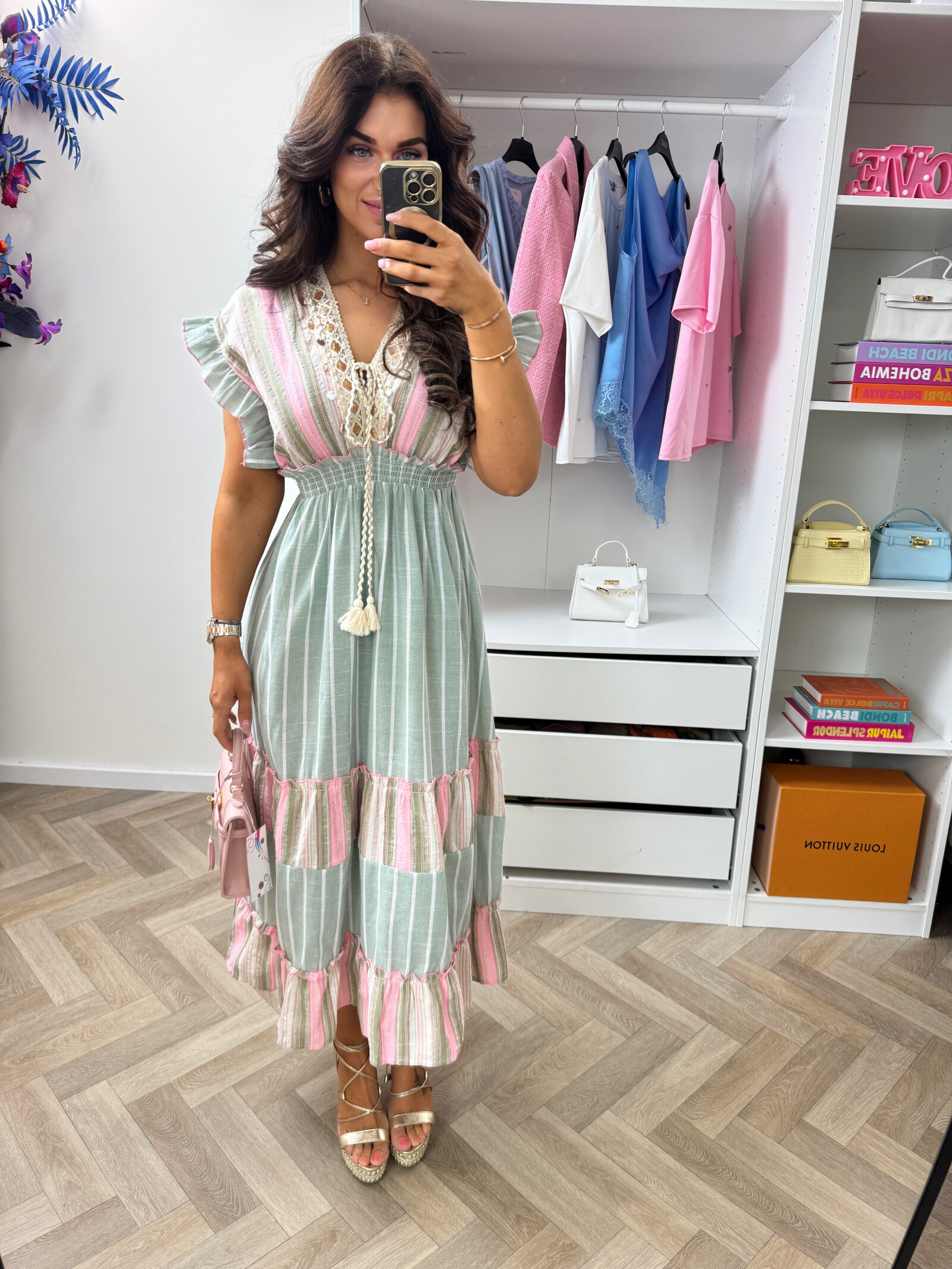 Dress Jean Ibiza look G6601 Green