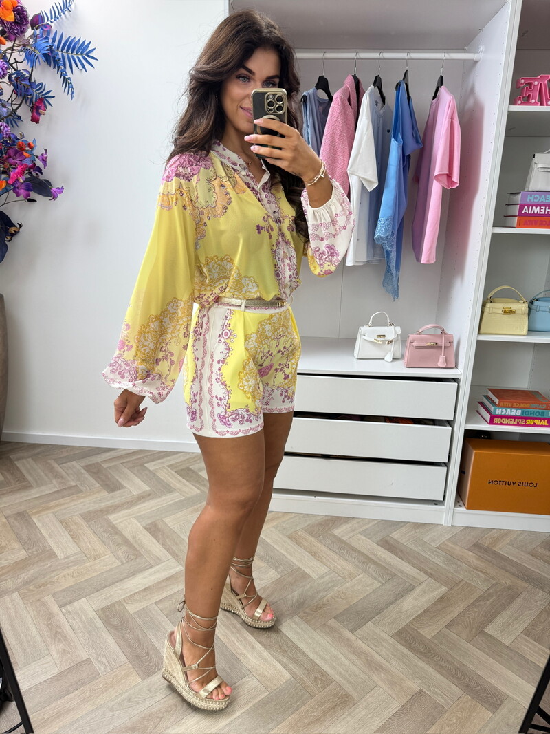 Set Estella Print Yellow