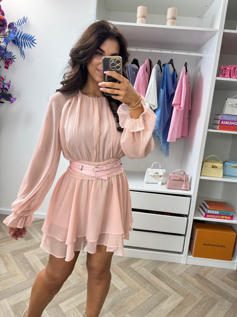 Dress With belt Senna 32011 Peach