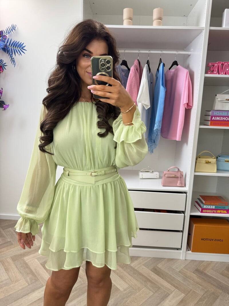 Dress With belt Senna 32011 Sace green