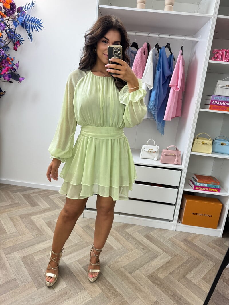 Dress With belt Senna 32011 Sace green