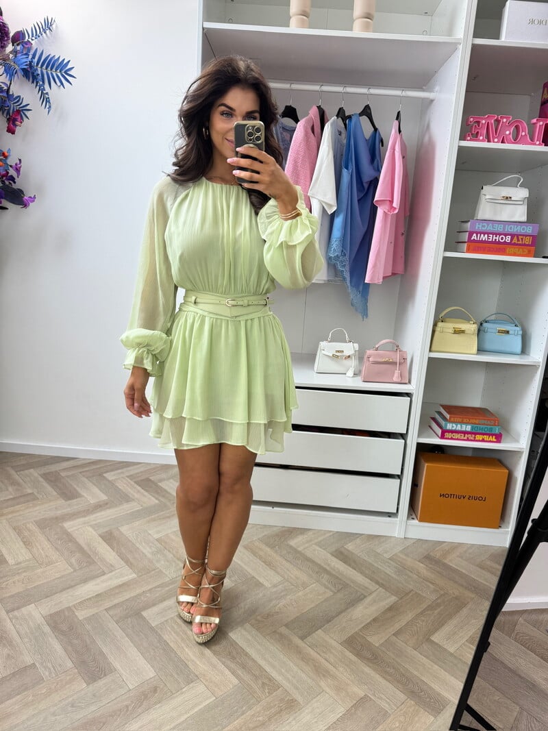 Dress With belt Senna 32011 Sace green