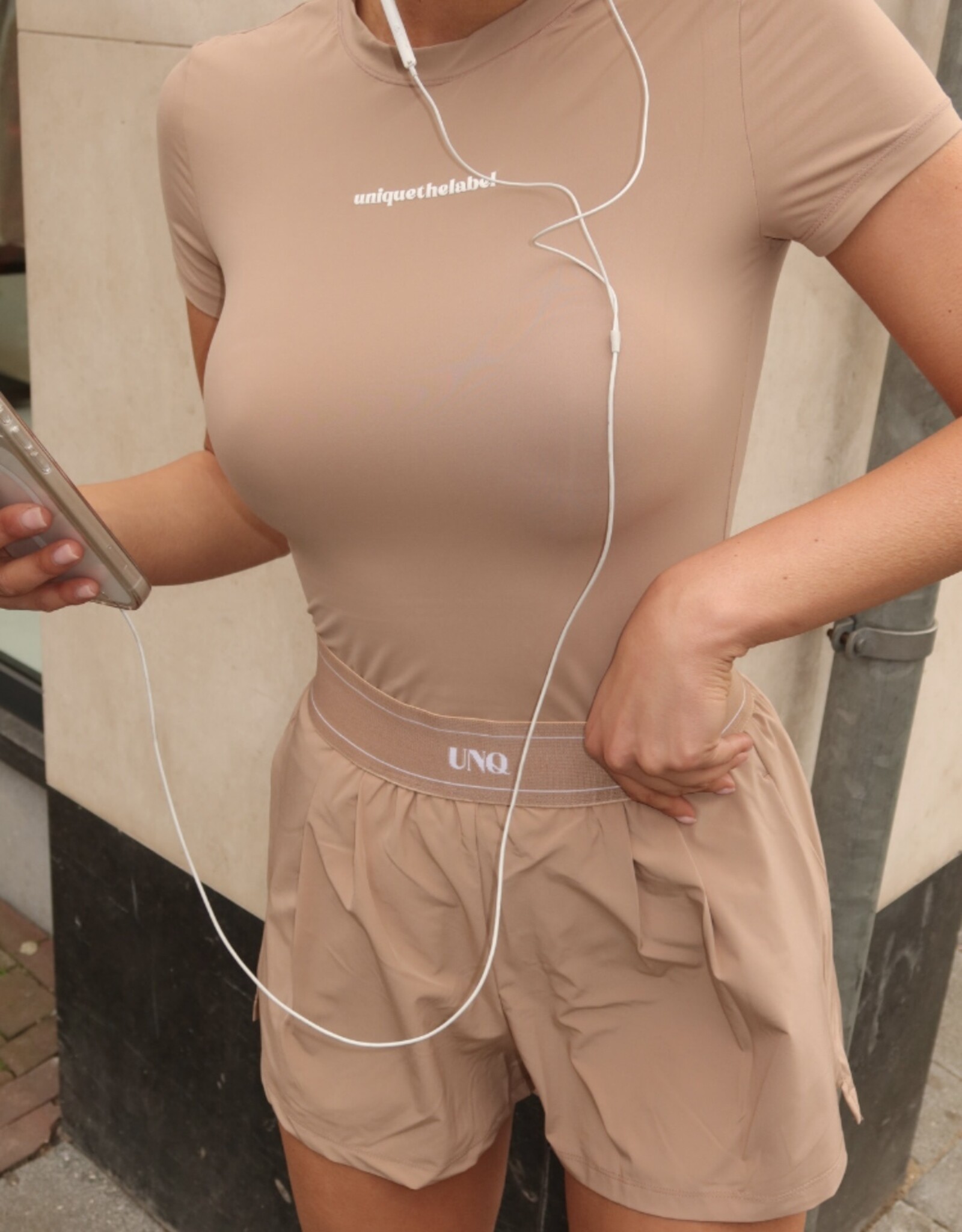 Unique The Label Top Gisella Short Sleeve Sandy