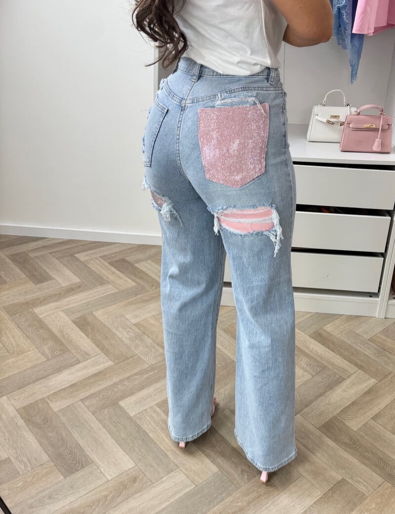 Jeans Laulia Pink Pocket  Y3517-2