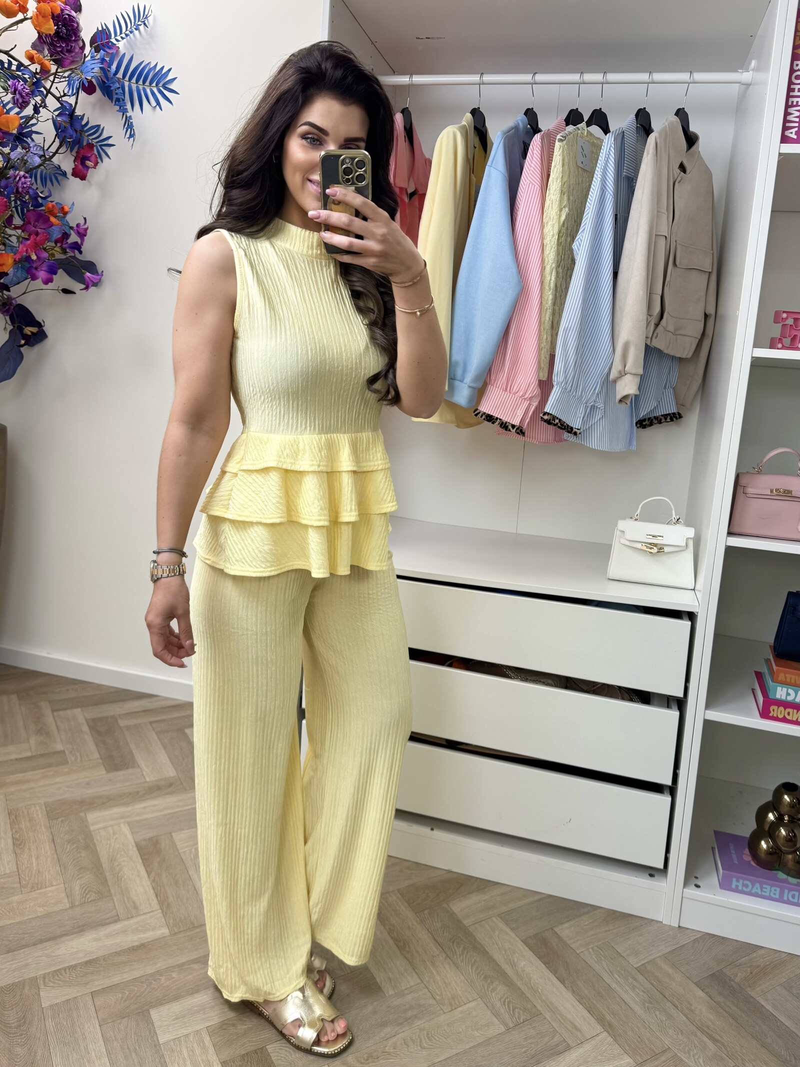 Set kiki ruffle 793 Yellow