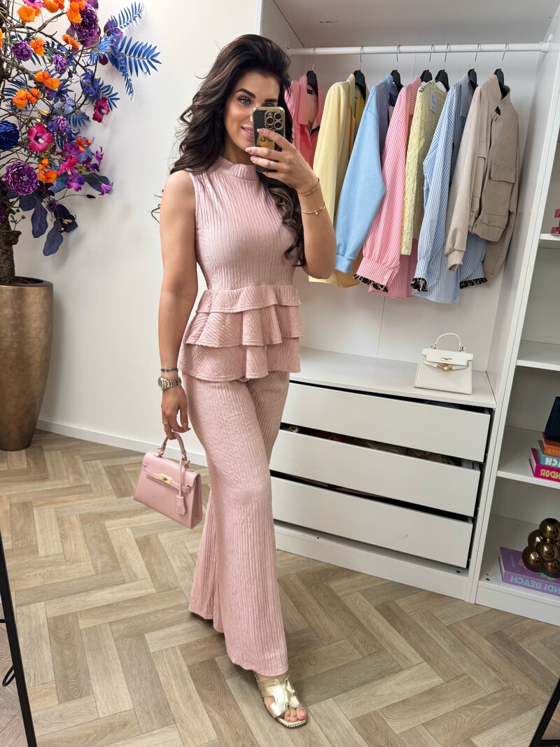 Set kiki ruffle 793  pink