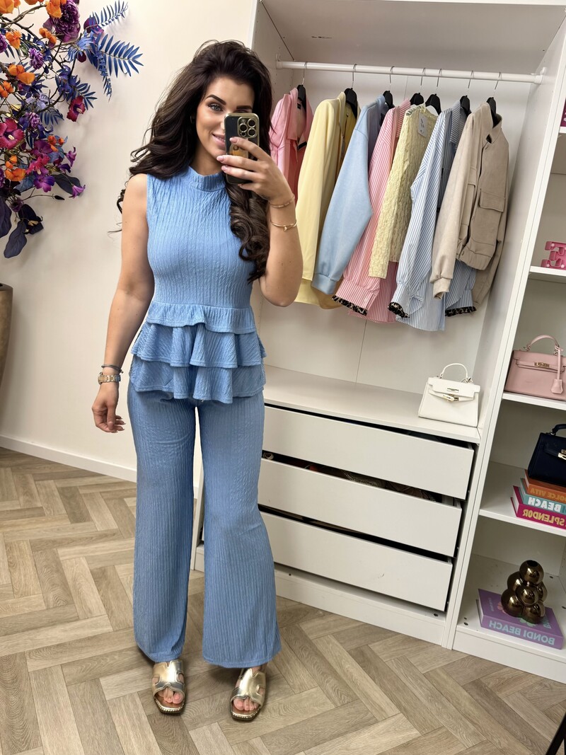 Set kiki ruffle 793 blue