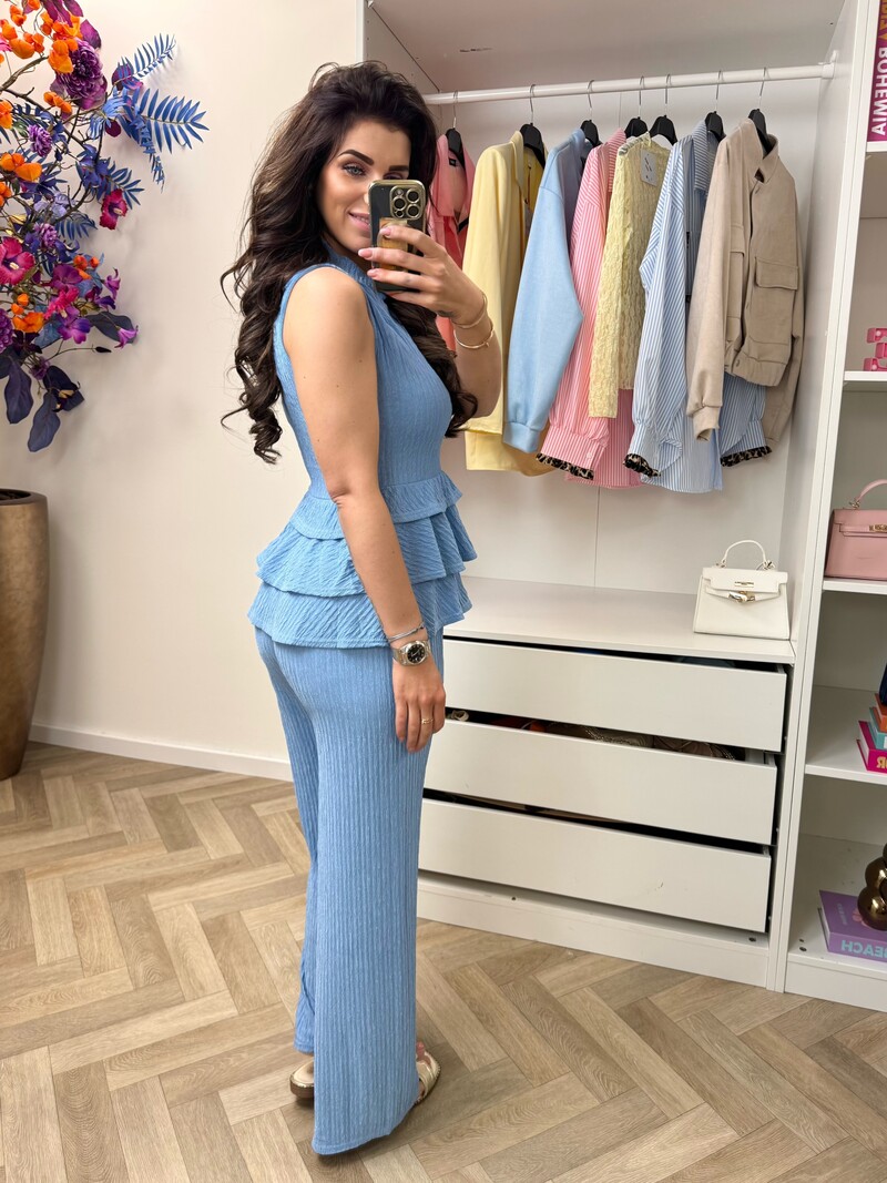 Set kiki ruffle 793 blue