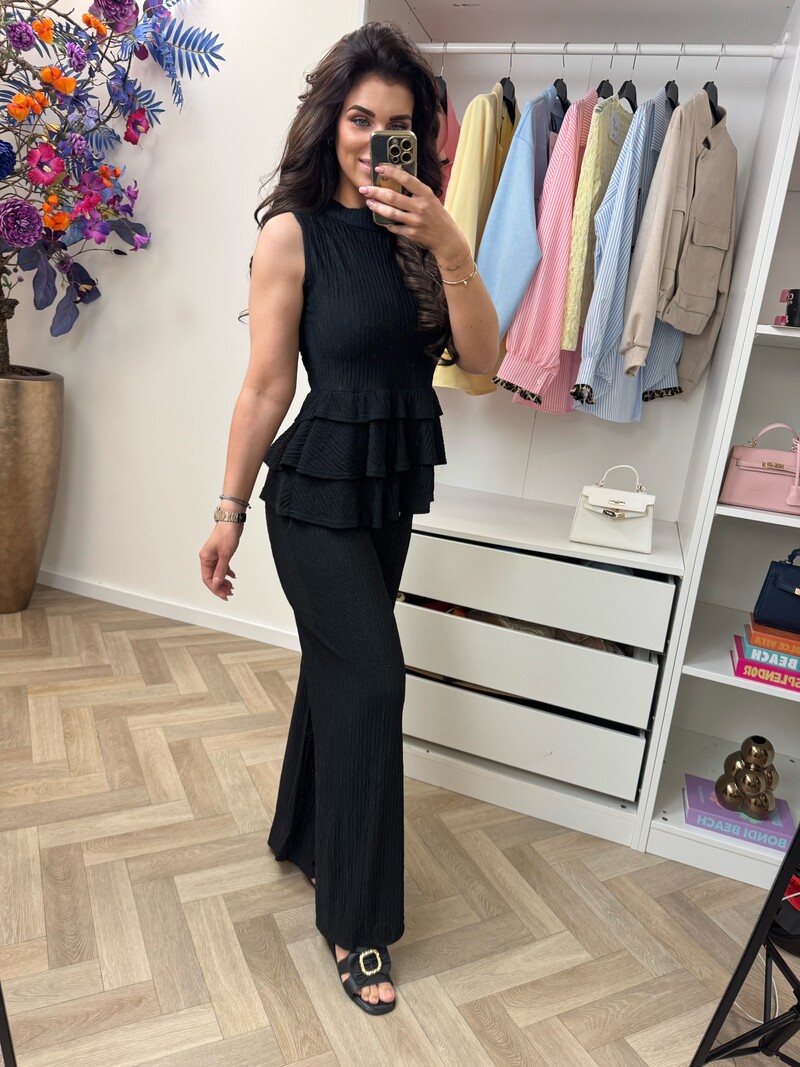 Set kiki ruffle 793  black