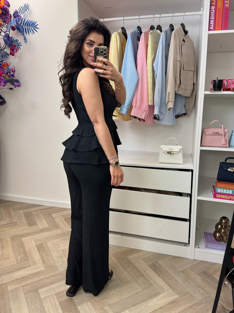 Set kiki ruffle 793  black