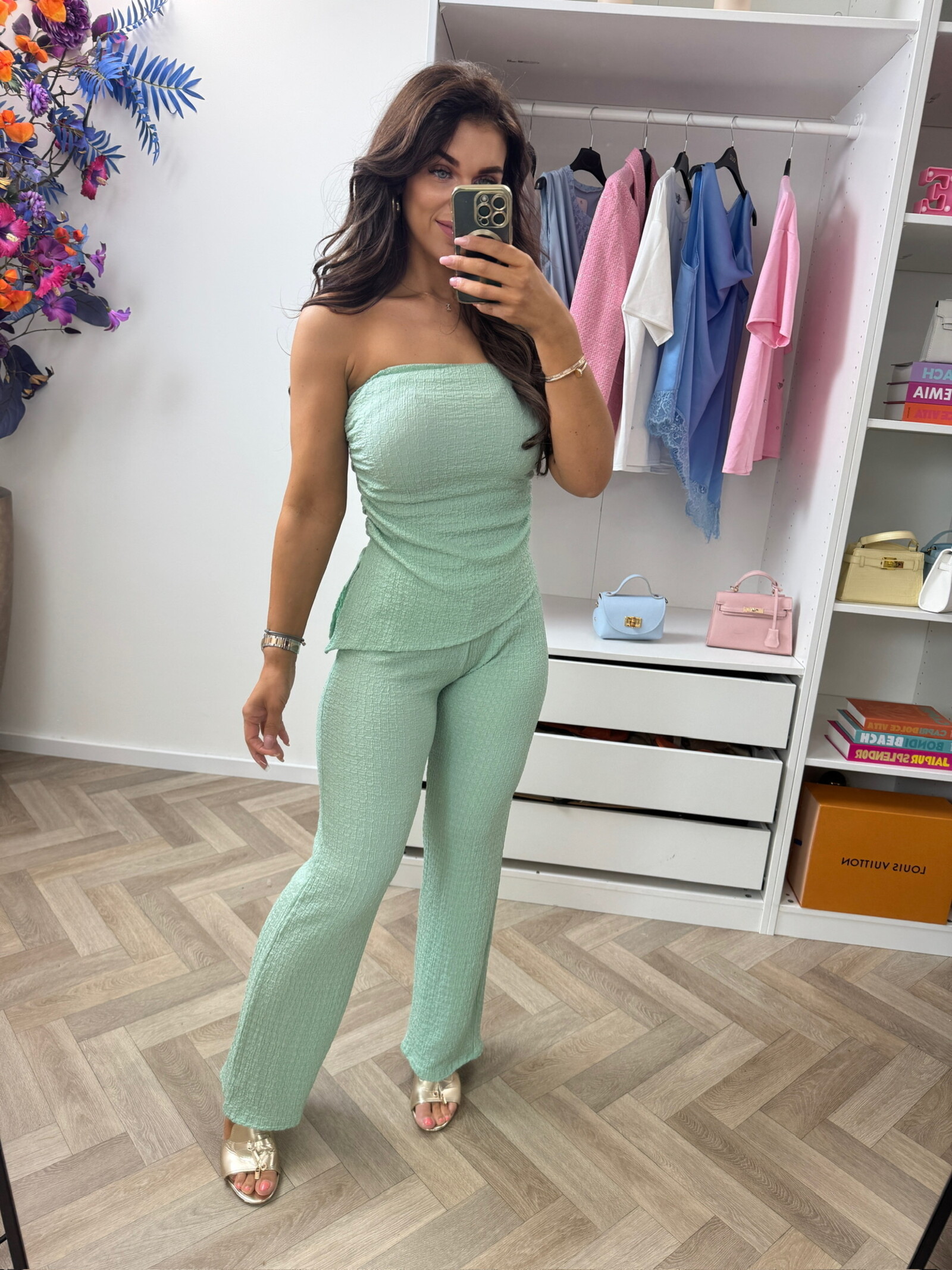 Set Jill off shoulder Mint