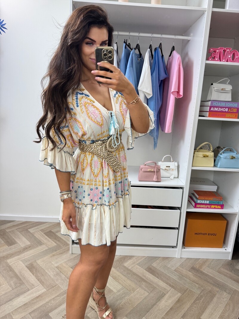 Ibiza Dress Olivia Yellow 10112