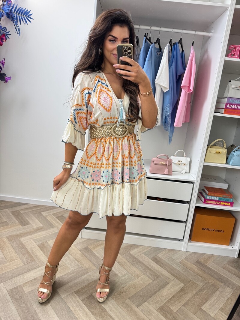 Ibiza Dress Olivia Orange 10112