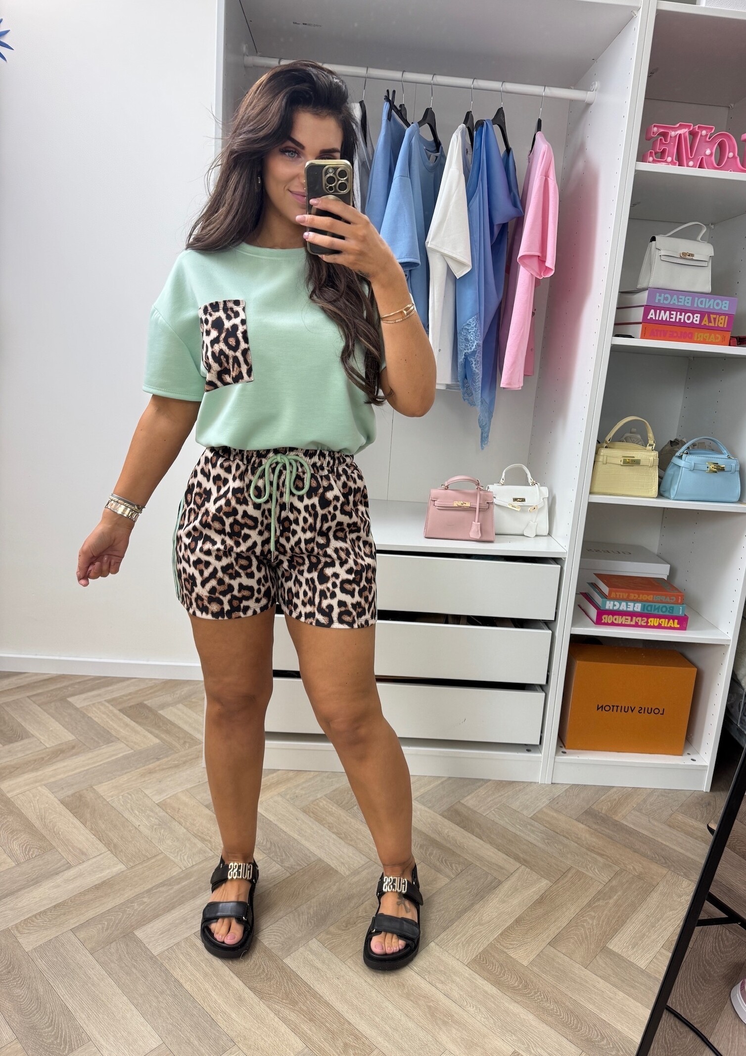 Set Leopard Comfi Mint