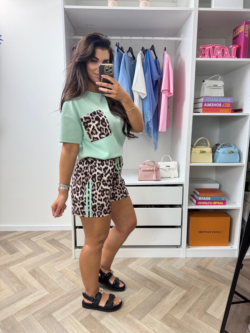 Set Leopard Comfi Mint