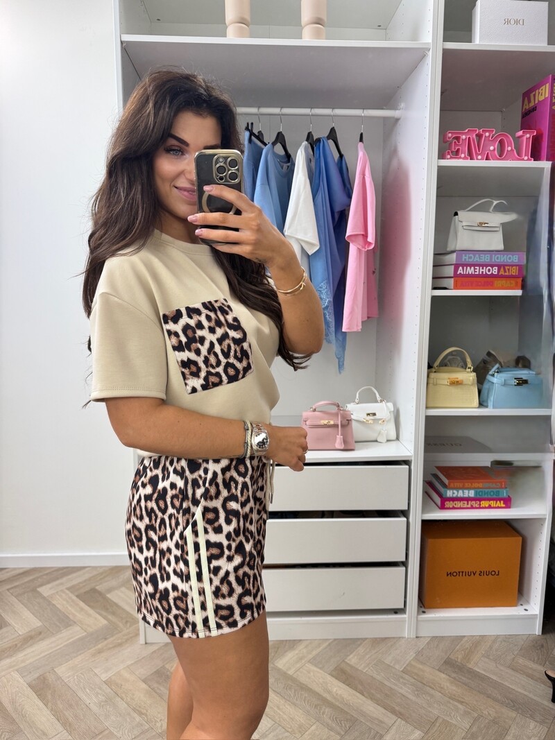 Set Leopard Comfi Beige